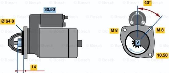 BOSCH 0 001 211 536 - Démarreur droxauto.com