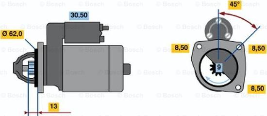 BOSCH 0 001 211 207 - Démarreur droxauto.com