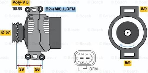 BOSCH 0 124 415 025 - Alternateur droxauto.com