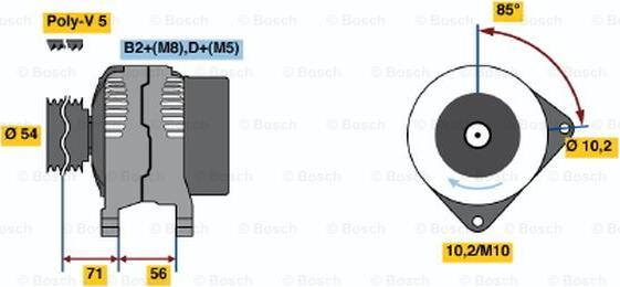 BOSCH 0 124 425 020 - Alternateur droxauto.com