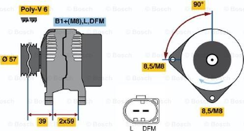 BOSCH 0 124 525 094 - Alternateur droxauto.com