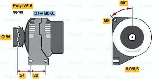 BOSCH 0124625003 - Alternateur droxauto.com