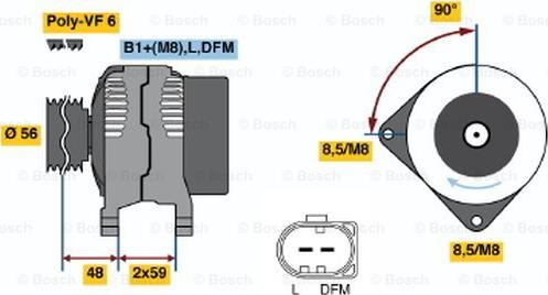 BOSCH 0 124 315 032 - Alternateur droxauto.com