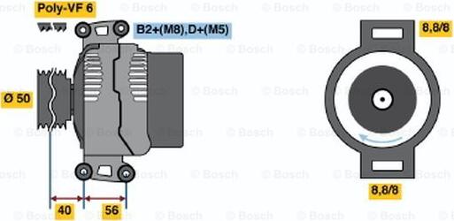 BOSCH 0 124 325 046 - Alternateur droxauto.com