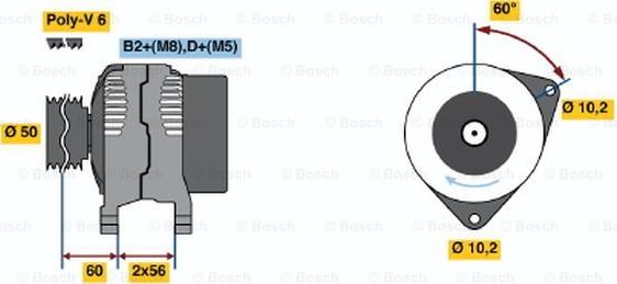 BOSCH 0 124 225 023 - Alternateur droxauto.com