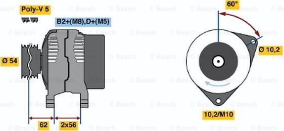BOSCH 0 124 225 041 - Alternateur droxauto.com