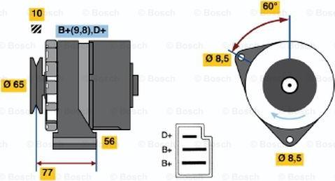BOSCH 0 120 488 119 - Alternateur droxauto.com