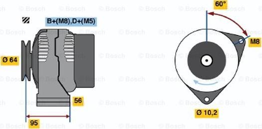 BOSCH 0 120 335 007 - Alternateur droxauto.com