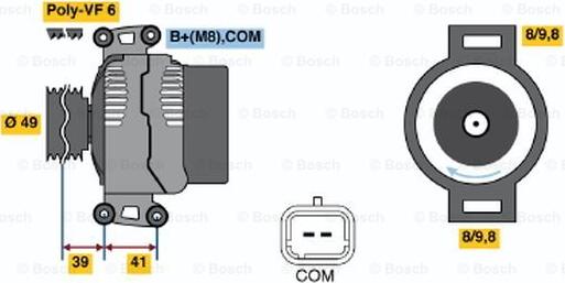 BOSCH 0 121 615 010 - Alternateur droxauto.com