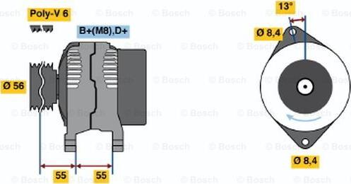 BOSCH 0 123 500 006 - Alternateur droxauto.com