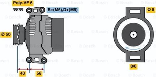 BOSCH 0 123 510 108 - Alternateur droxauto.com