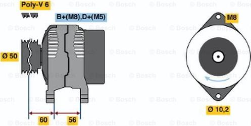 BOSCH 0 123 100 001 - Alternateur droxauto.com