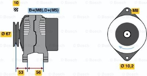 BOSCH 0 123 110 005 - Alternateur droxauto.com