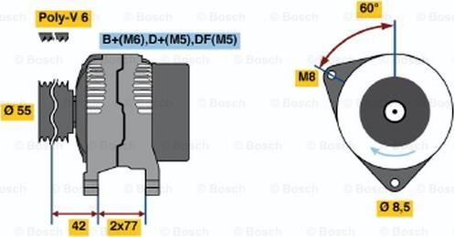 BOSCH 0 123 310 054 - Alternateur droxauto.com