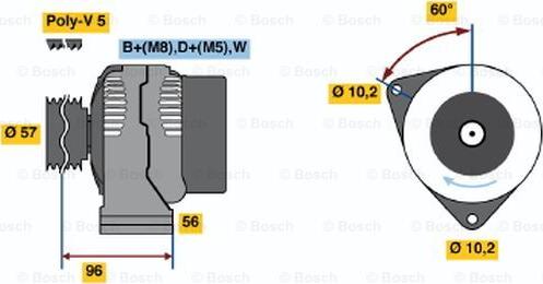BOSCH 0 123 310 028 - Alternateur droxauto.com