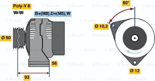 BOSCH 0 986 040 400 - Alternateur droxauto.com