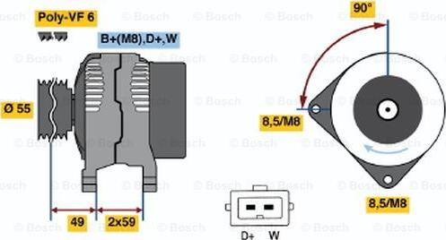 BOSCH 0 123 320 038 - Alternateur droxauto.com