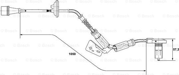 BOSCH 0 265 001 280 - Capteur, vitesse de roue droxauto.com