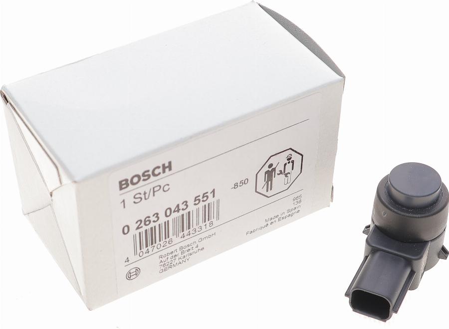 BOSCH 0 263 043 551 - Capteur, parctronic droxauto.com