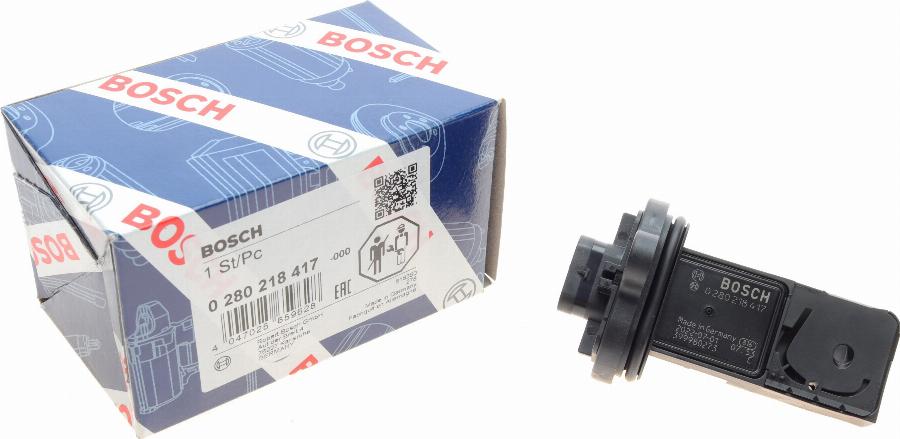 BOSCH 0 280 218 417 - Débitmètre de masse d'air droxauto.com
