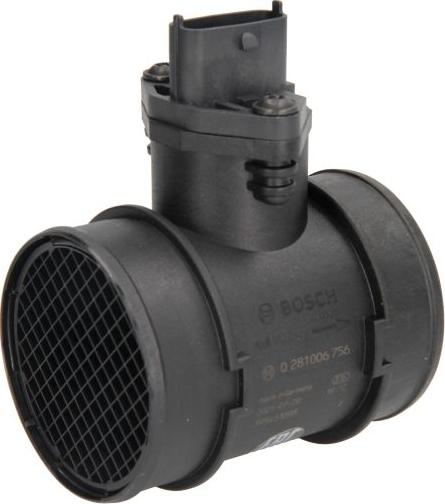 BOSCH 0 281 006 756 - Débitmètre de masse d'air droxauto.com