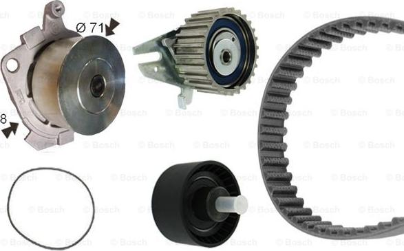 BOSCH 1 987 946 487 - Pompe à eau + kit de courroie de distribution droxauto.com