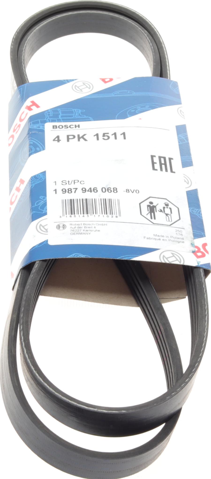 BOSCH 1 987 946 068 - Courroie trapézoïdale à nervures droxauto.com