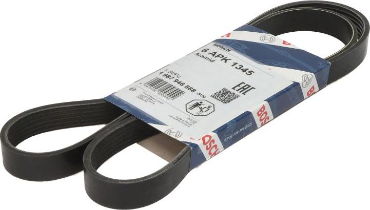 BOSCH 1 987 946 888 - Courroie trapézoïdale à nervures droxauto.com