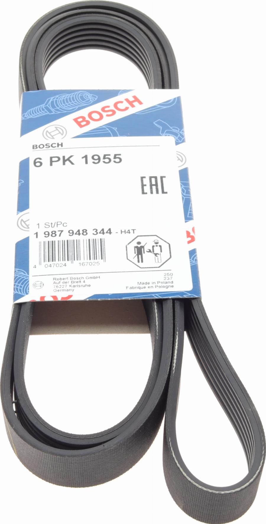 BOSCH 1 987 948 344 - Courroie trapézoïdale à nervures droxauto.com