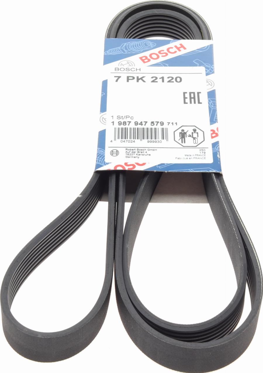 BOSCH 1 987 947 579 - Courroie trapézoïdale à nervures droxauto.com