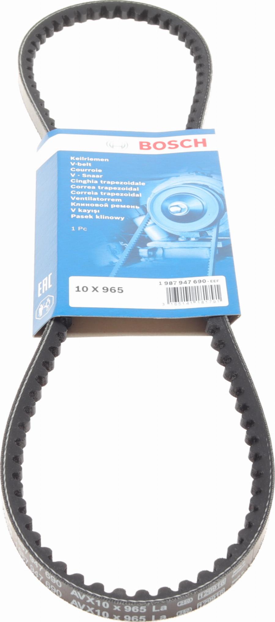 BOSCH 1 987 947 690 - Courroie trapézoïdale droxauto.com