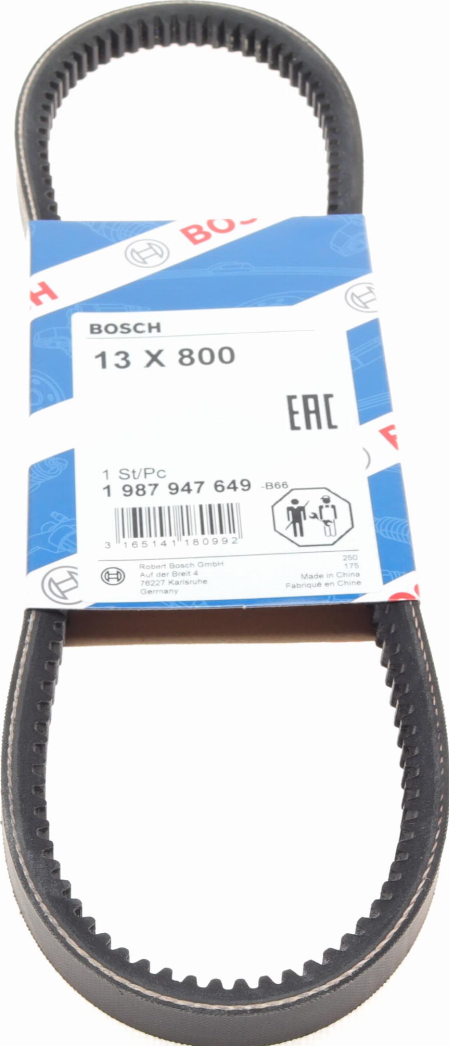 BOSCH 1 987 947 649 - Courroie trapézoïdale droxauto.com