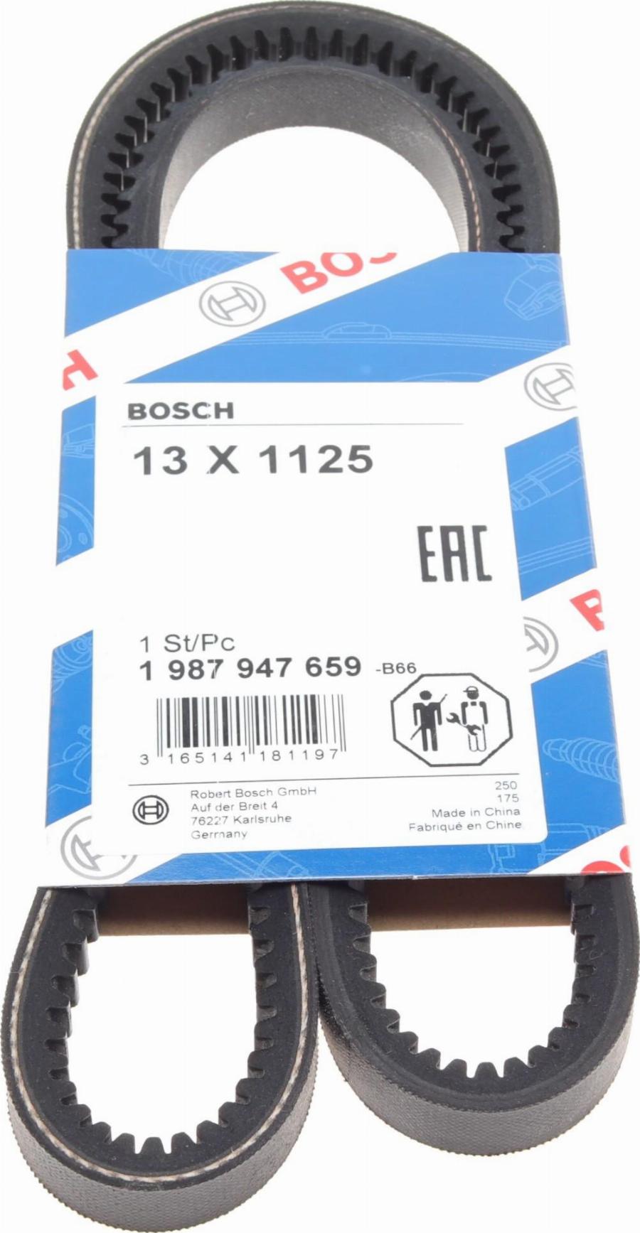 BOSCH 1 987 947 659 - Courroie trapézoïdale droxauto.com