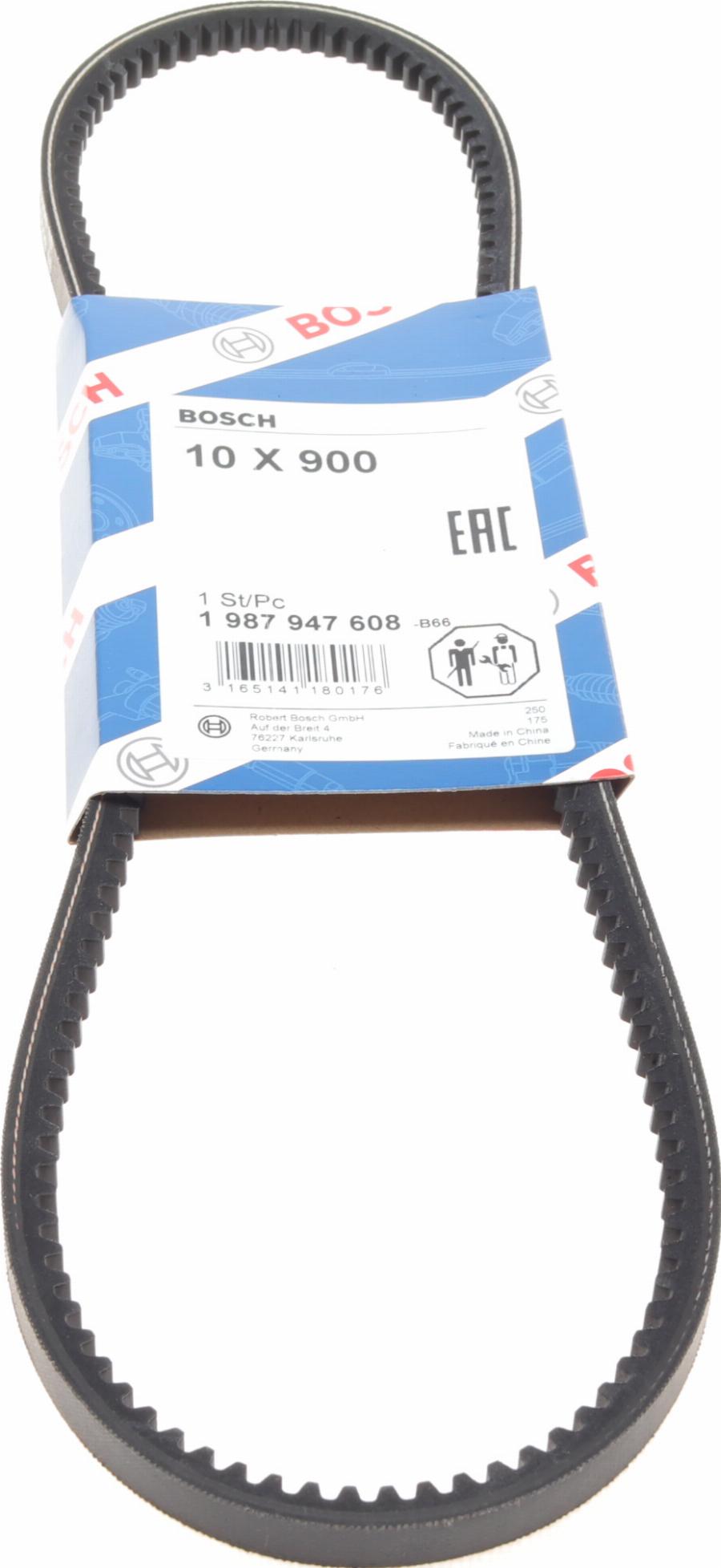 BOSCH 1 987 947 608 - Courroie trapézoïdale droxauto.com