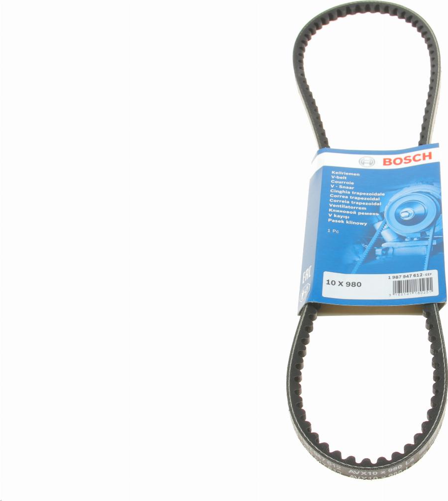 BOSCH 1 987 947 612 - Courroie trapézoïdale droxauto.com