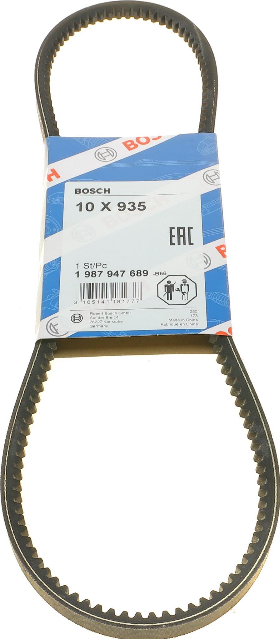 BOSCH 1 987 947 689 - Courroie trapézoïdale droxauto.com