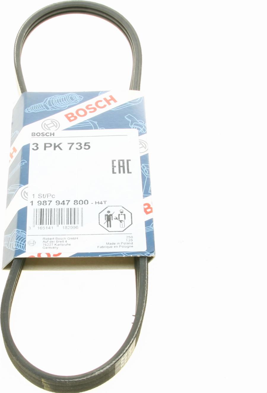 BOSCH 1 987 947 800 - Courroie trapézoïdale à nervures droxauto.com