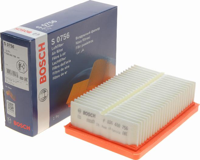 BOSCH F 026 400 756 - Filtre à air droxauto.com