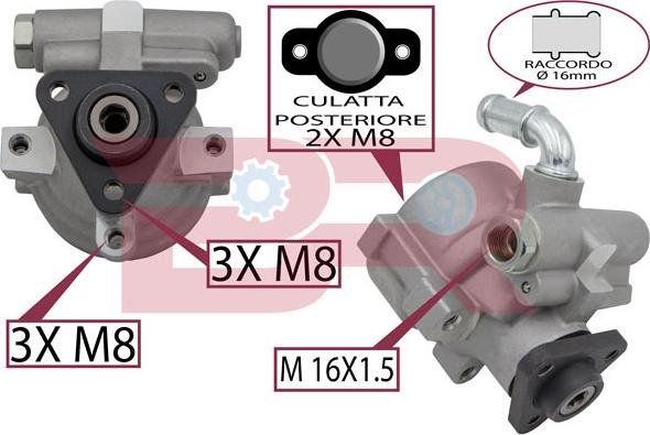 BOTTO RICAMBI BRST4868 - Pompe hydraulique, direction droxauto.com