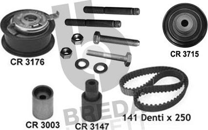Breda Lorett KCD0598 - Kit de distribution droxauto.com