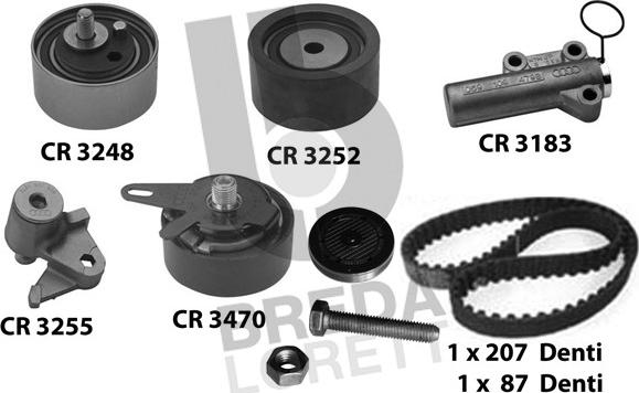 Breda Lorett KCD0634 - Kit de distribution droxauto.com