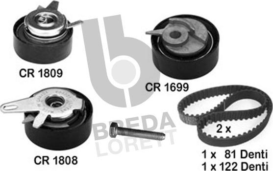 Breda Lorett KCD0064 - Kit de distribution droxauto.com