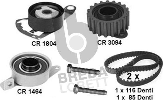 Breda Lorett KCD0362 - Kit de distribution droxauto.com