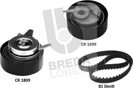 Breda Lorett KCD0750 - Kit de distribution droxauto.com