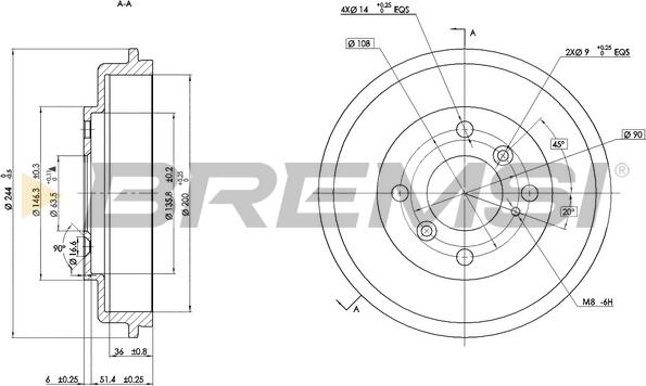 Bremsi CR5686 - Tambour de frein droxauto.com