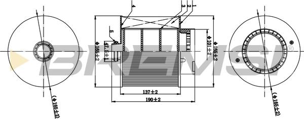 Bremsi FA0529 - Filtre à air droxauto.com