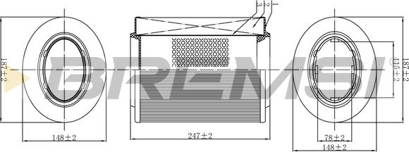 Bremsi FA0526 - Filtre à air droxauto.com