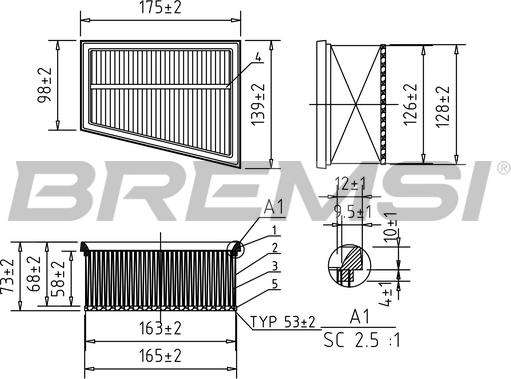 Bremsi FA0644 - Filtre à air droxauto.com
