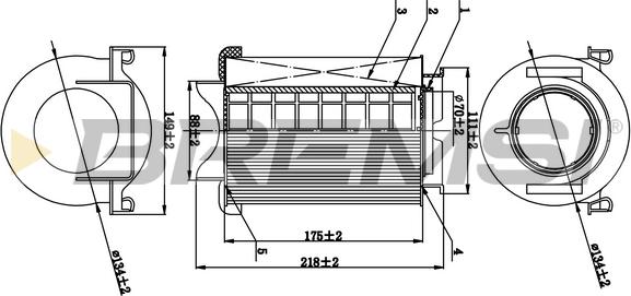 Bremsi FA0653 - Filtre à air droxauto.com