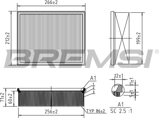 Bremsi FA0119 - Filtre à air droxauto.com